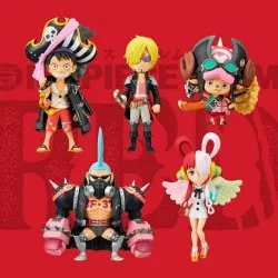 One Piece Pack de 4 POP! Animation Luffytaro / Sabo / Roronoa Zoro / Jinbe  (Glows in the Dark) Exclusive Vinyle Figurine 10cm