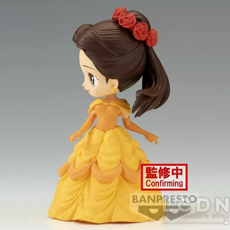 Disney Characters Flower Style Figurine Q Posket Belle Ver.A 14cm