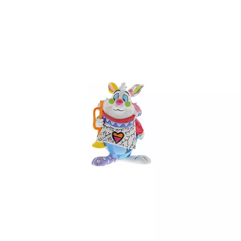 Disney By Romero Britto Alice in Wonderland White Rabbit Mini Figurine ...