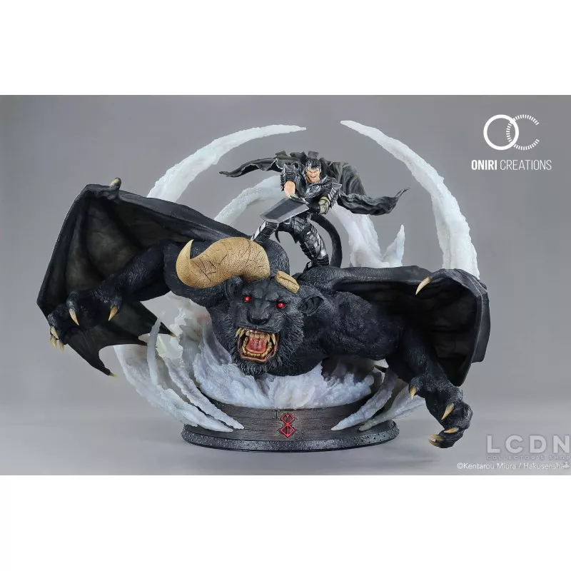 Berserk Guts & Zodd VS Ganishka 1/6 Statue Diorama 70cm Oniri Créations