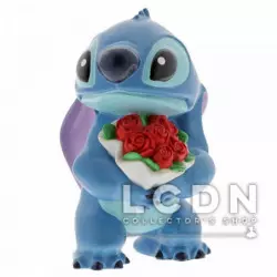 Disney Showcase Collection Lilo & Stitch Hugs Stitch Flowers Figurine résine 6cm