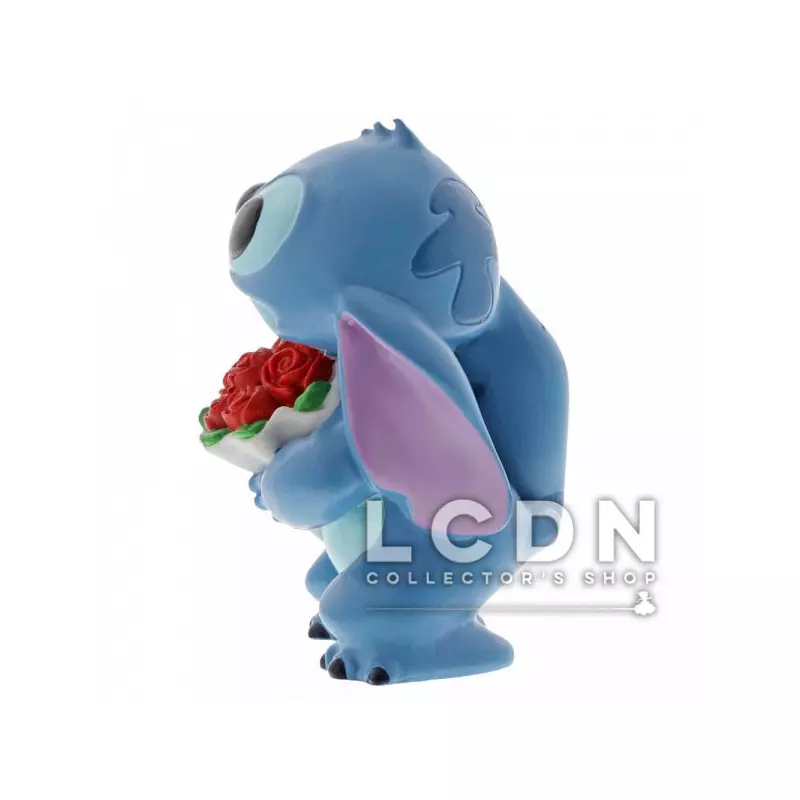 Disney Showcase Collection Lilo &amp; Stitch Hugs Stitch Flowers Figurine résine 6cm
