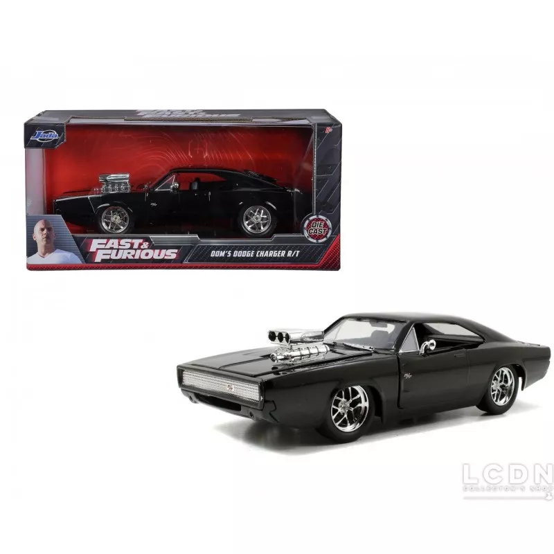 Fast and Furious 7 VII 1970 Dodge Charger Street Black Jada Toys 97059 1/24