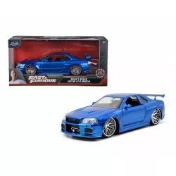 Fast and Furious 4 IV 2002 Nissan Skyline GT-R Bleu Jada Toys 97173 1/24
