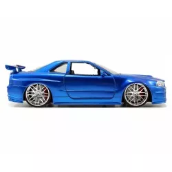 Fast and Furious 4 IV 2002 Nissan Skyline GT-R Bleu Jada Toys 97173 1/24