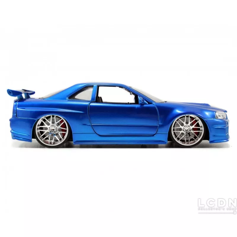 Fast and Furious 4 IV 2002 Nissan Skyline GT-R Bleu Jada Toys 97173 1/24