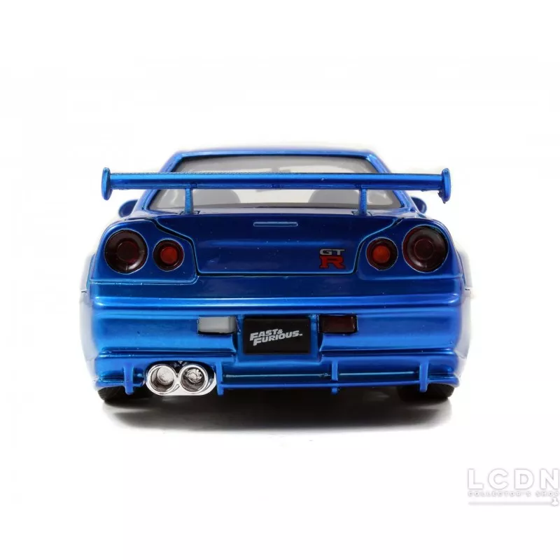 Fast and Furious 4 IV 2002 Nissan Skyline GT-R Bleu Jada Toys 97173 1/24