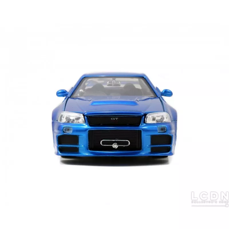 Fast and Furious 4 IV 2002 Nissan Skyline GT-R Bleu Jada Toys 97173 1/24