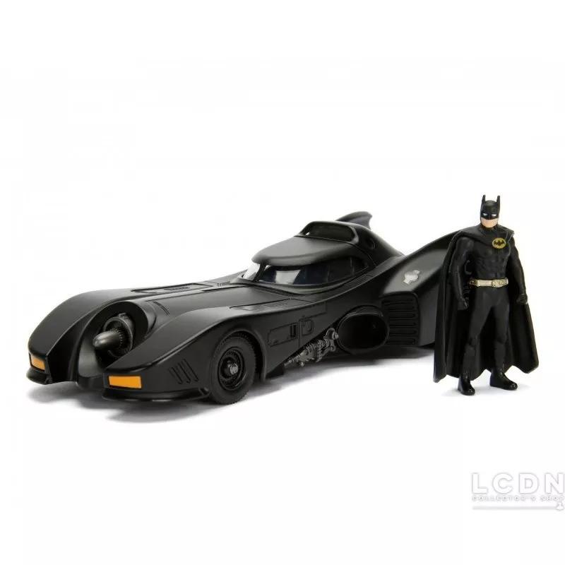 Batman 1989 Batmobile 1/24 avec figurine de Batman METALS 98260