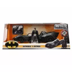 Batman 1989 Batmobile 1/24 avec figurine de Batman METALS 98260