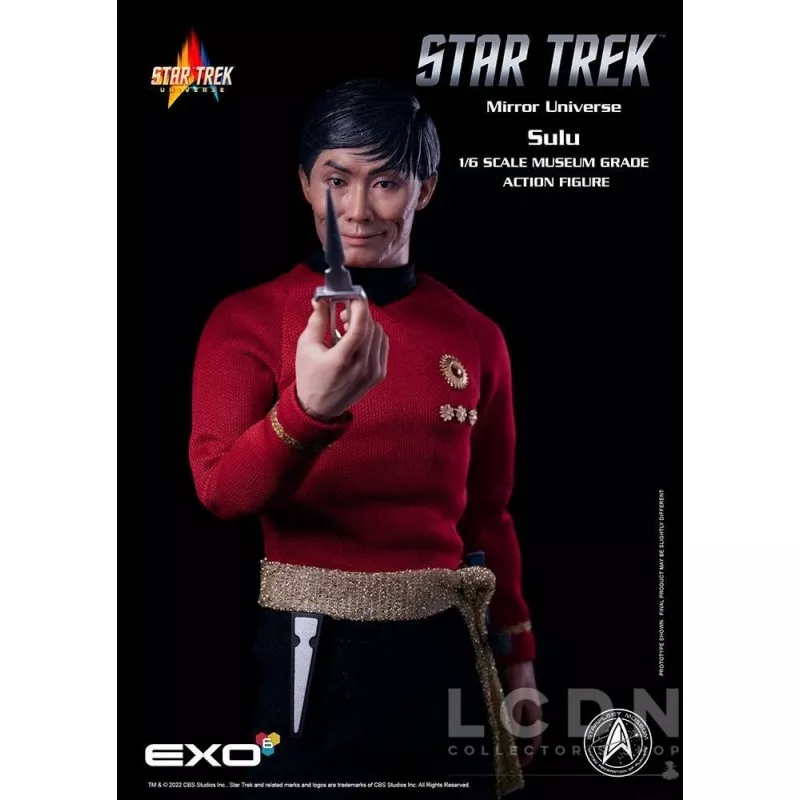 Star Trek The Original Series Collectible Action Figurine 1/6 Mirror Universe Sulu 28cm