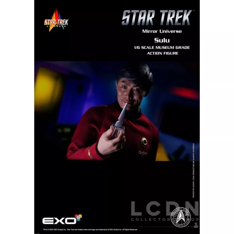 Star Trek The Original Series Collectible Action Figurine 1/6 Mirror Universe Sulu 28cm