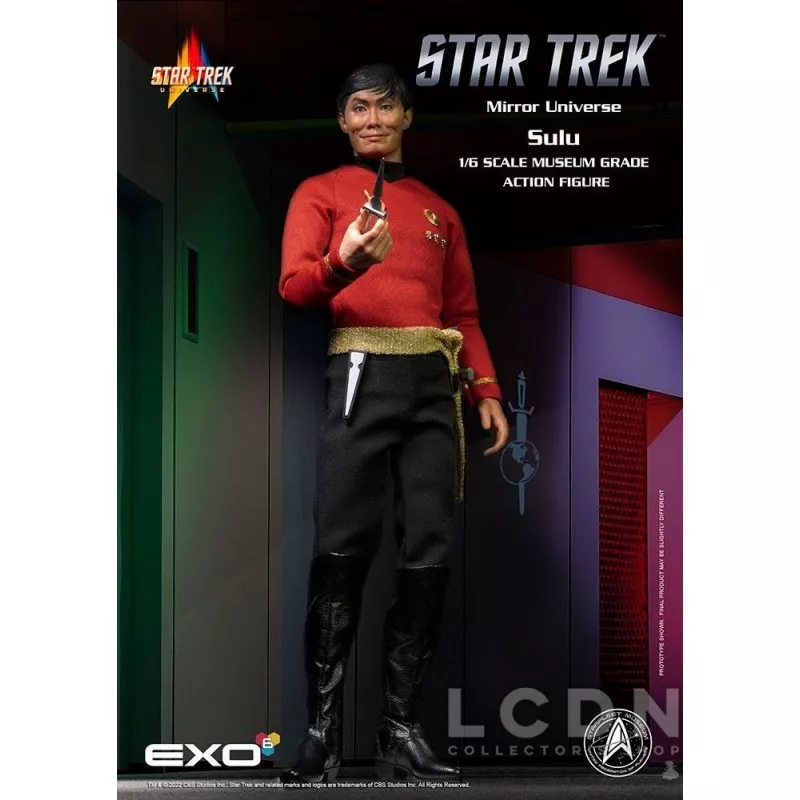 Star Trek The Original Series Collectible Action Figurine 1/6 Mirror Universe Sulu 28cm