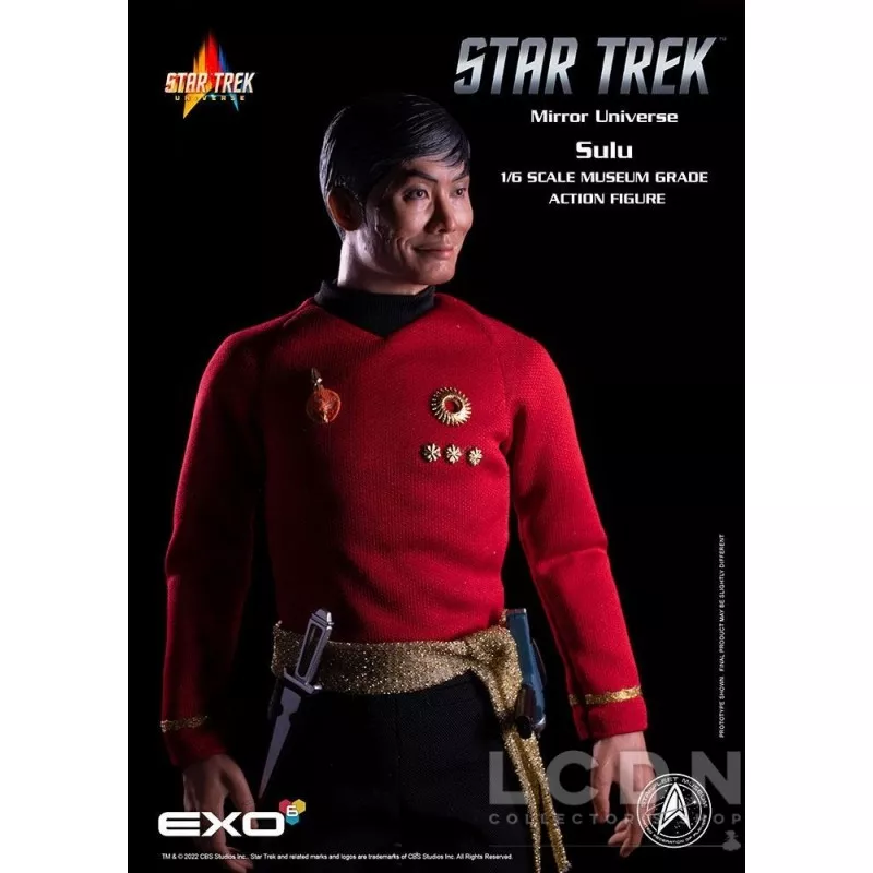 Star Trek The Original Series Collectible Action Figurine 1/6 Mirror Universe Sulu 28cm