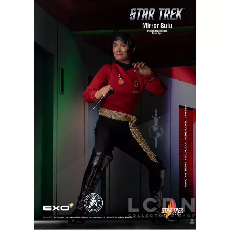 Star Trek The Original Series Collectible Action Figurine 1/6 Mirror Universe Sulu 28cm