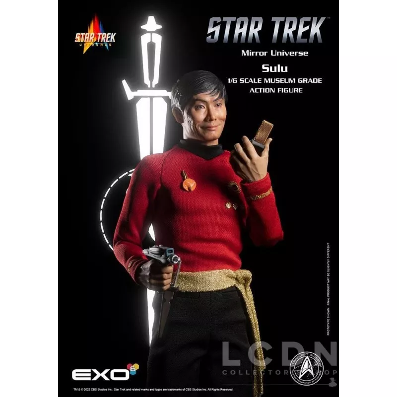 Star Trek The Original Series Collectible Action Figurine 1/6 Mirror Universe Sulu 28cm