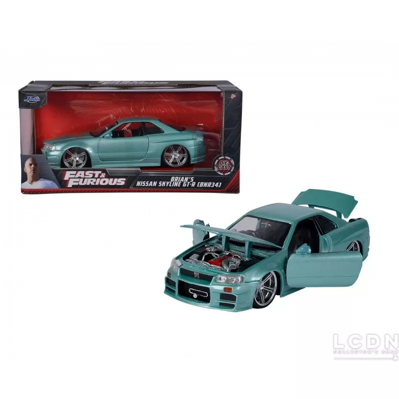 Fast & Furious Brian's Nissan Skyline GT-R (BNR34) 1/24