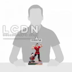 Disney Traditions Jim Shore La Belle et la Bête ( Beauty and the Beast ) Muscle-Bound Menace Gaston et Lefou Statue résine 22cm