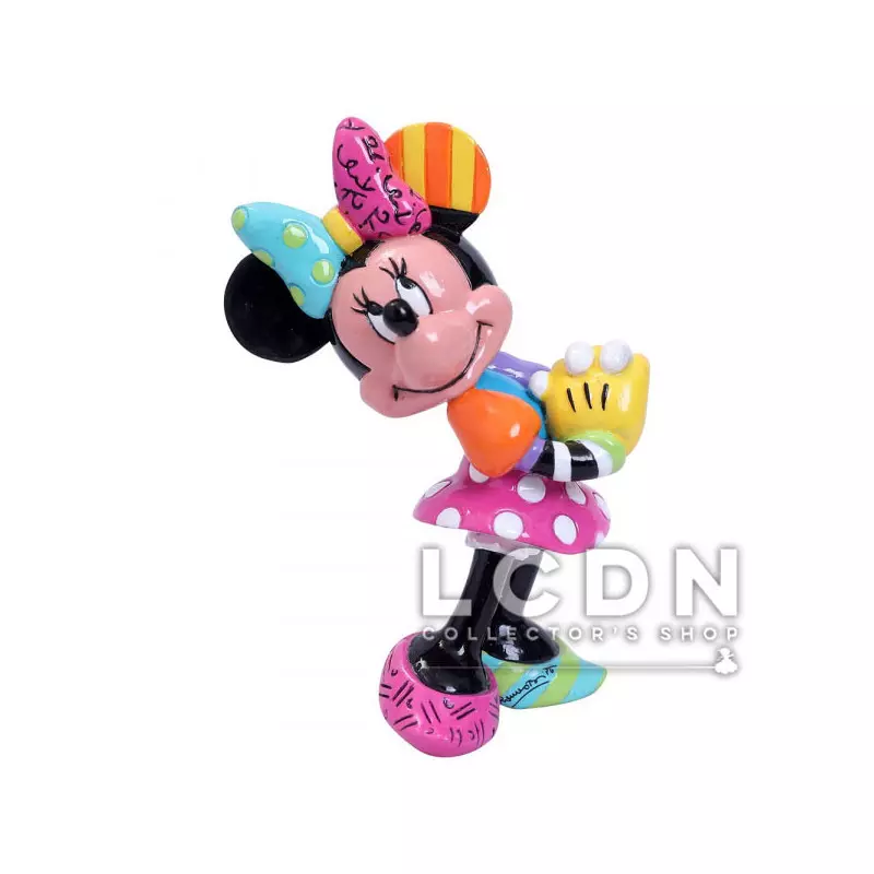 Disney by Romero Britto Minnie Mouse Blushing Mini Figurine résine 8cm