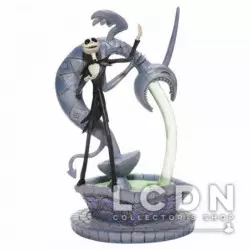 Disney Traditions Jim Shore Soulful Soliloquy Jack Skellington on Fountain Resin Statue 24cm