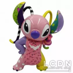 Disney By Romero Britto Stitch Angel Statue Résine 20cm