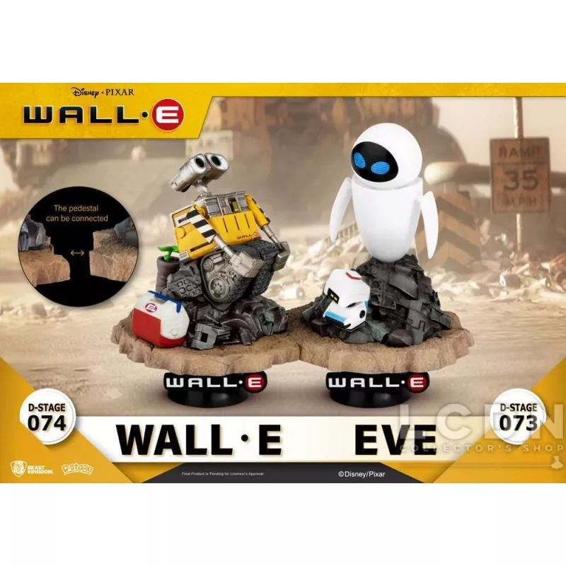 Disney Wall-E Diorama D-Stage Eve 14cm