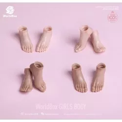 Female Body Girl Body 1/6 Skin Color Pale WorldBox AT201