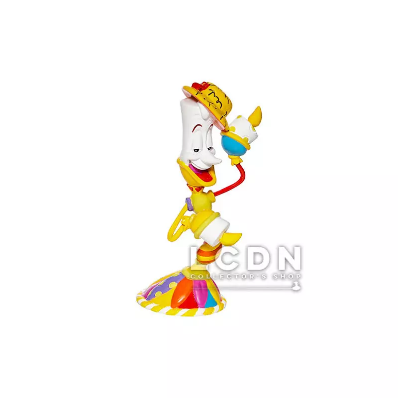 Disney by Romero Britto Beauty and the Beast Lumiere Resin Figure 9cm