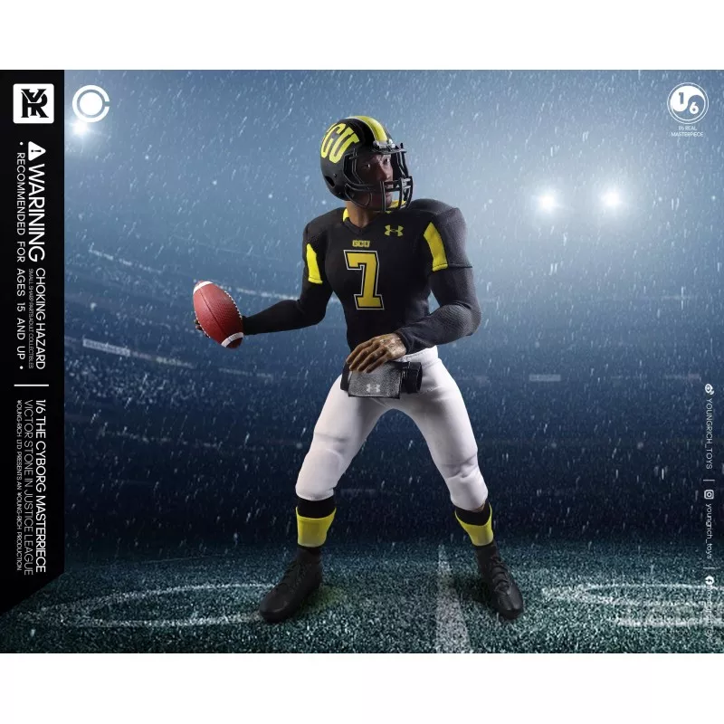 The Victor Stone Cyborg Justice League Football Star Collectible Action Figurine 1/6 Youngrich Toys YR021