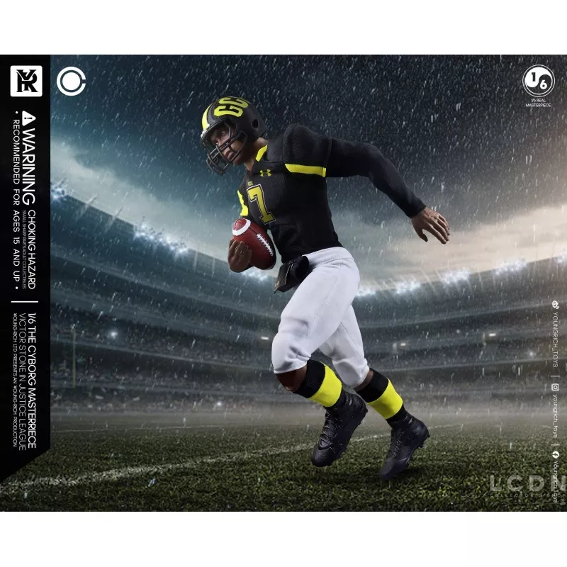 The Victor Stone Cyborg Justice League Football Star Collectible Action Figurine 1/6 Youngrich Toys YR021