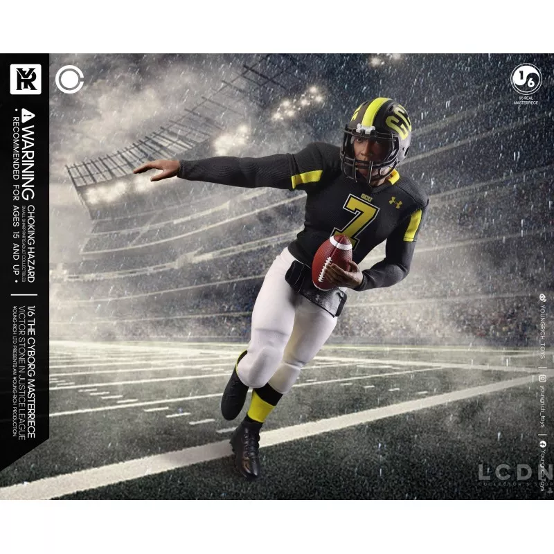 The Victor Stone Cyborg Justice League Football Star Collectible Action Figurine 1/6 Youngrich Toys YR021