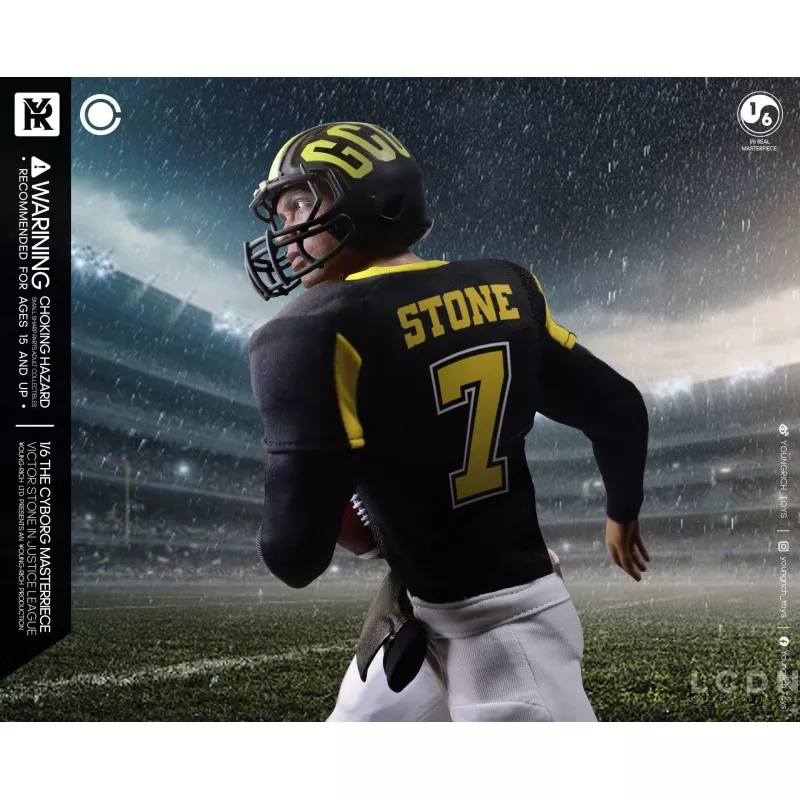 The Victor Stone Cyborg Justice League Football Star Collectible Action Figurine 1/6 Youngrich Toys YR021