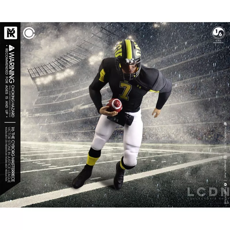 The Victor Stone Cyborg Justice League Football Star Collectible Action Figurine 1/6 Youngrich Toys YR021