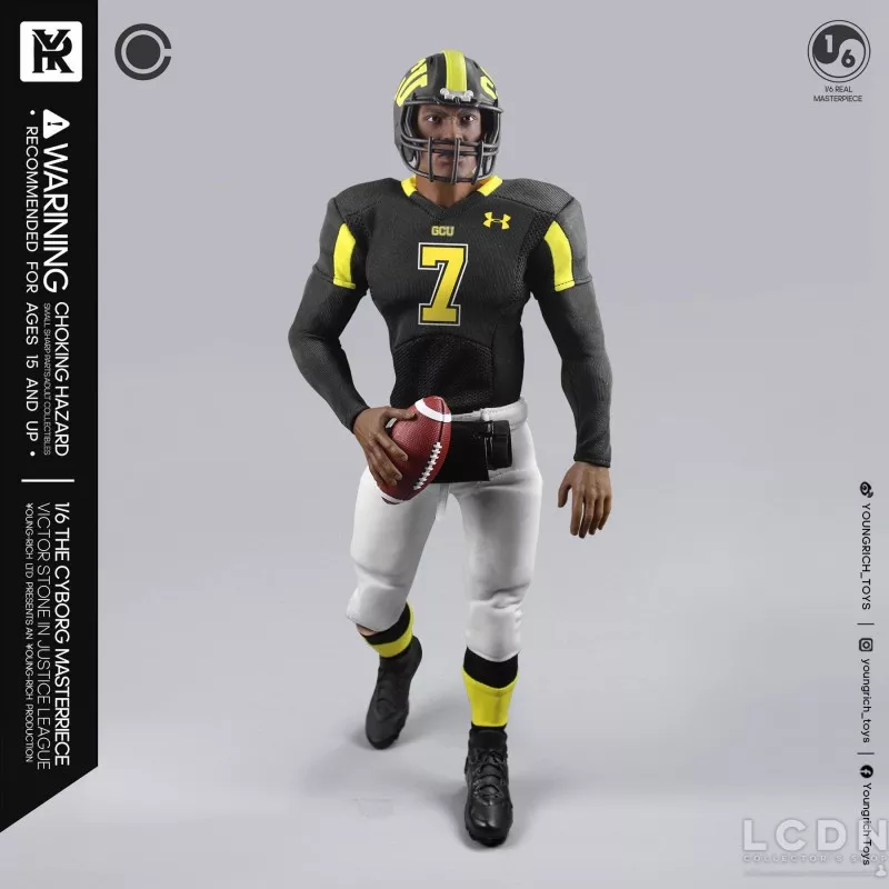 The Victor Stone Cyborg Justice League Football Star Collectible Action Figurine 1/6 Youngrich Toys YR021