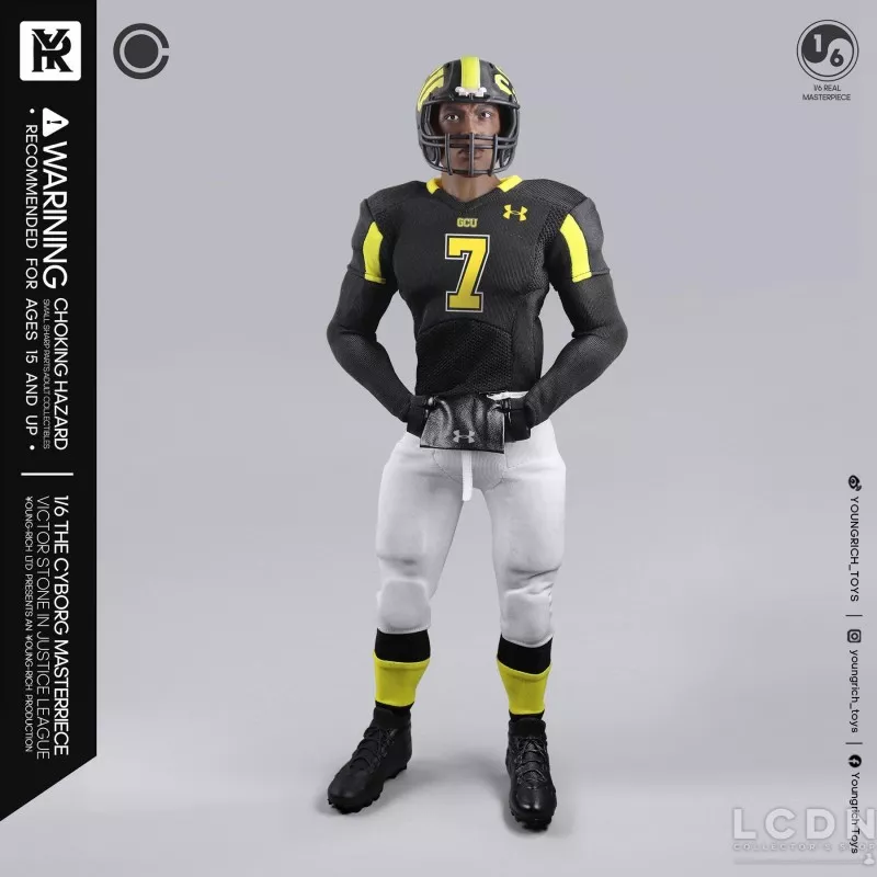 The Victor Stone Cyborg Justice League Football Star Collectible Action Figurine 1/6 Youngrich Toys YR021