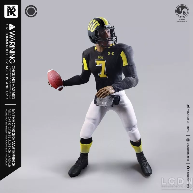 The Victor Stone Cyborg Justice League Football Star Collectible Action Figurine 1/6 Youngrich Toys YR021