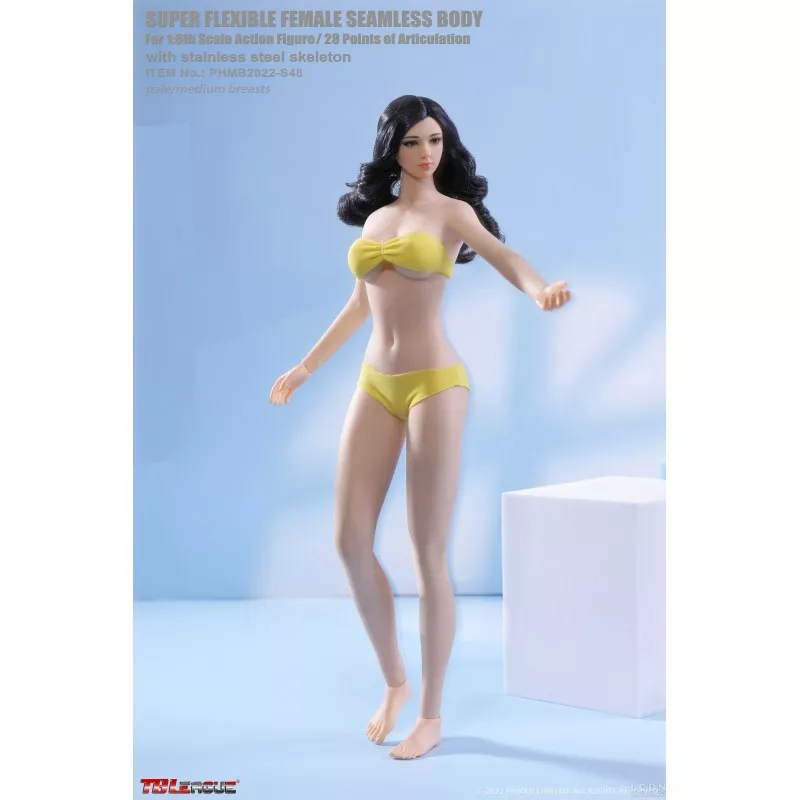 Female Body 1/6 Pale Middle Chest Narrow shoulders Long legs Slim waist (With Head) PHMB2022-S48