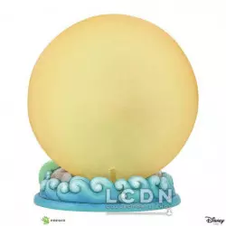 Disney La Petite Sirène (The Little Mermaid) Statue Ariel Sitting on Rock by Moon 19 cm