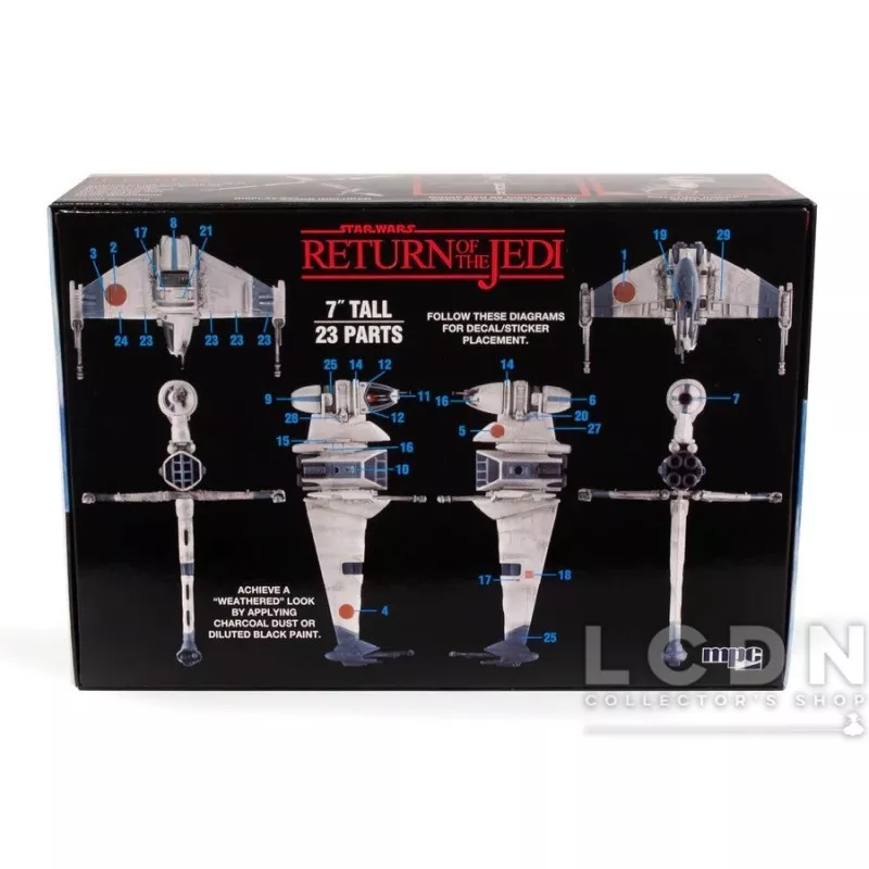 Star Wars Le Retour du Jedi Maquette 1/144 B-Wing Fighter 17cm