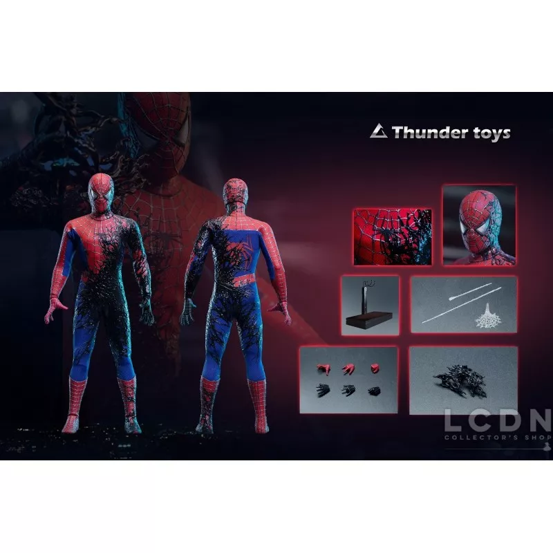 Thunder Toys 1/6 パラサイト TD2025B Thunder Toys TD2025B 1/6 Half Black SpiderMan 12