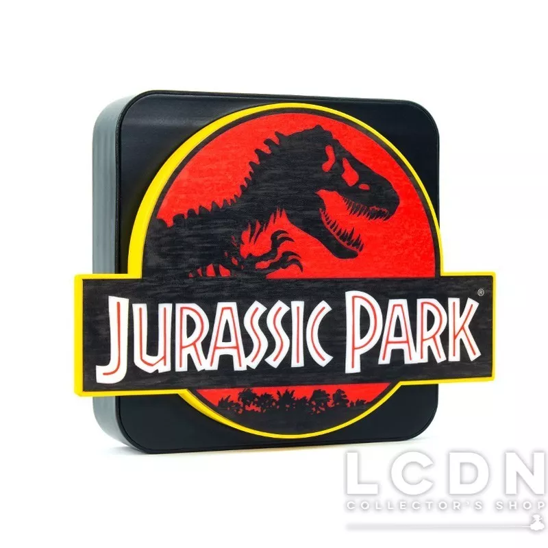 Lampe Jurassic Park Officielle - Logo T-Rex Lumineux - Alimentation USB Ou Piles
