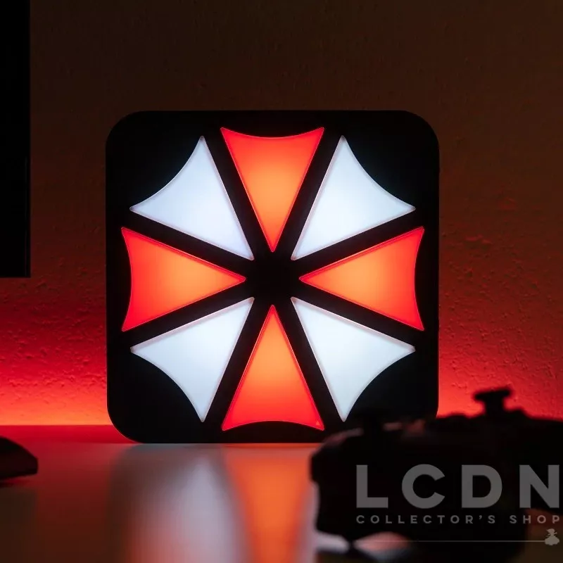 Resident Evil Lampe 3D Lampe de bureau / Murale Umbrella Corporation 20cm