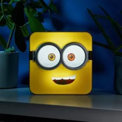Minions Lampe 3D Lampe de bureau / Murale Visage de Bob 20cm