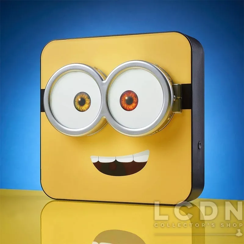Minions Lampe 3D Lampe de bureau / Murale Visage de Bob 20cm