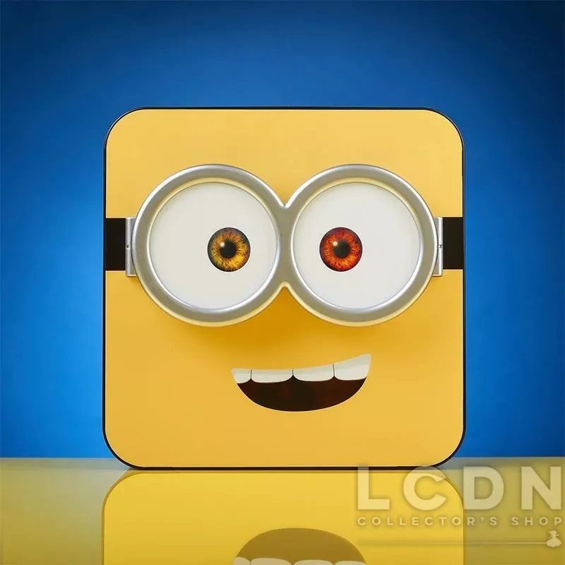 Minions Lampe 3D Lampe de bureau / Murale Visage de Bob 20cm
