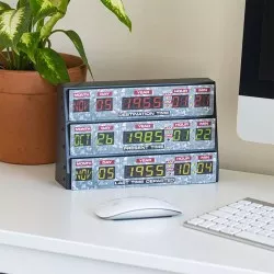 Retour vers le Futur Back To The Future Lampe 3D Lampe Console de la machine à remonter le temps DeLorean 20cm