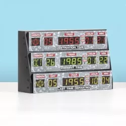 Retour vers le Futur Back To The Future Lampe 3D Lampe Console de la machine à remonter le temps DeLorean 20cm