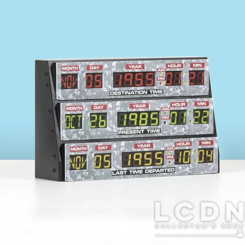Retour vers le Futur Back To The Future Lampe 3D Lampe Console de la machine à remonter le temps DeLorean 20cm