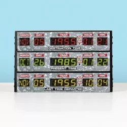 Retour vers le Futur Back To The Future Lampe 3D Lampe Console de la machine à remonter le temps DeLorean 20cm