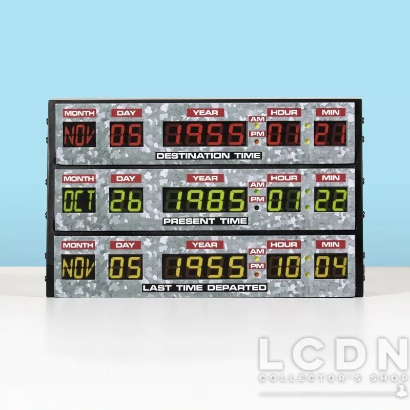 Retour vers le Futur Back To The Future Lampe 3D Lampe Console de la machine à remonter le temps DeLorean 20cm